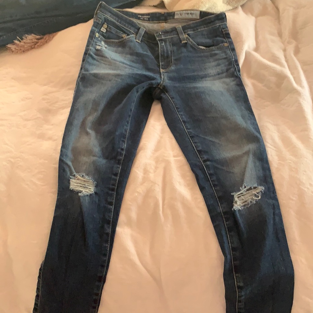 High Waisted Skinny Jeans - Ag